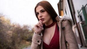 Public Agent Italian Redhead in Red Panties