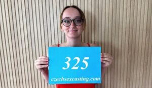 Czech Sex Casting E325 Hot tattooed teen Spanish babe looks a little shy