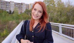 Public Agent Russian redhead fucked in public